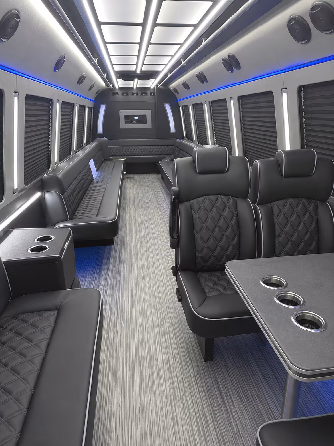 gainesville 25 passenger party bus inside