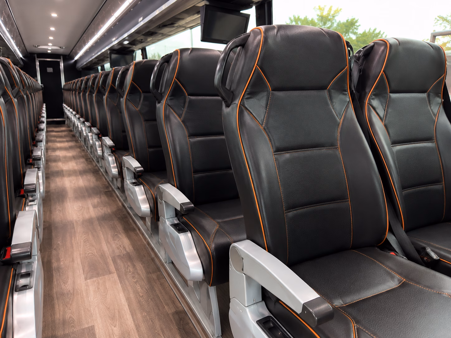 gainesville charter bus interior